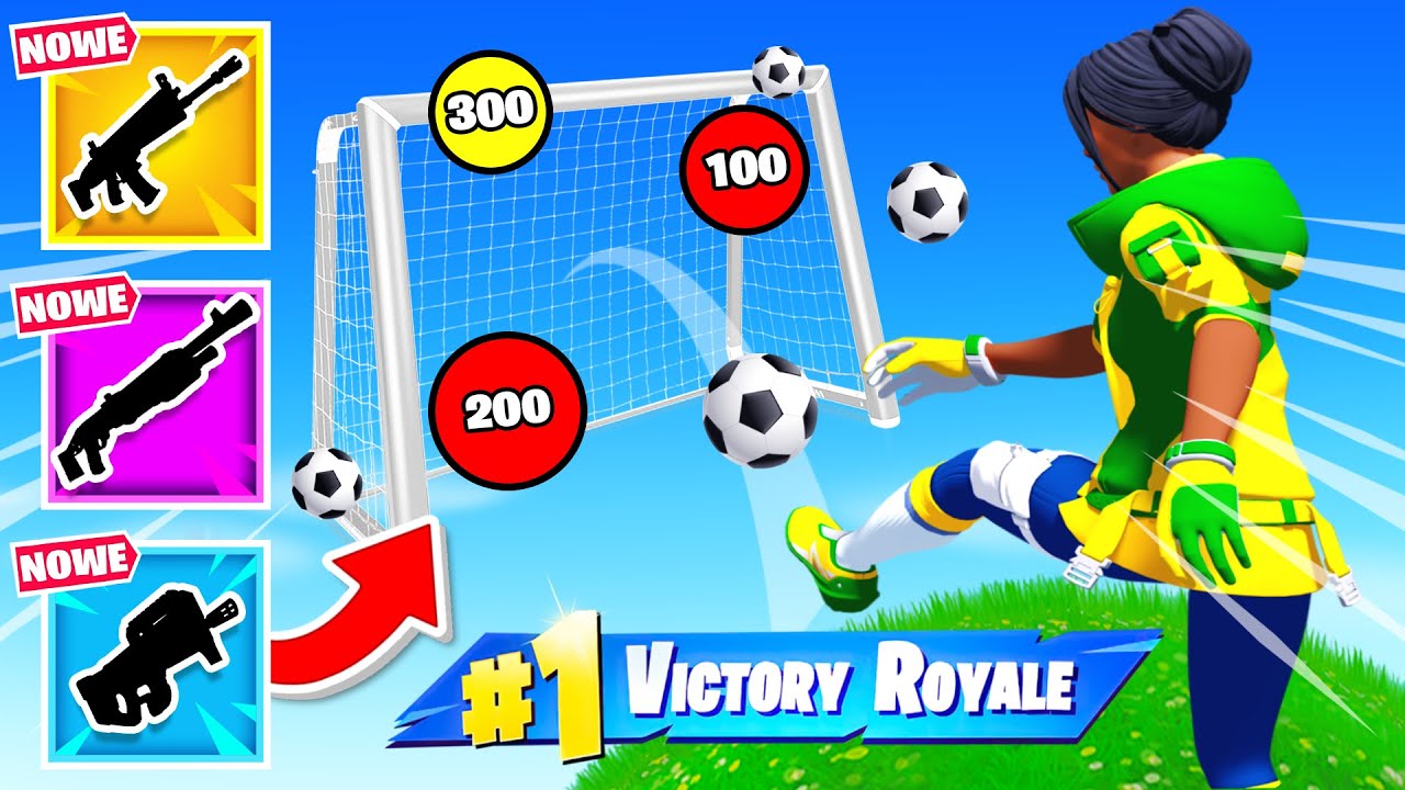 Traf ⚽ PIŁKĄ Do CELU o Nasz Loot w Fortnite (MUNDIAL)