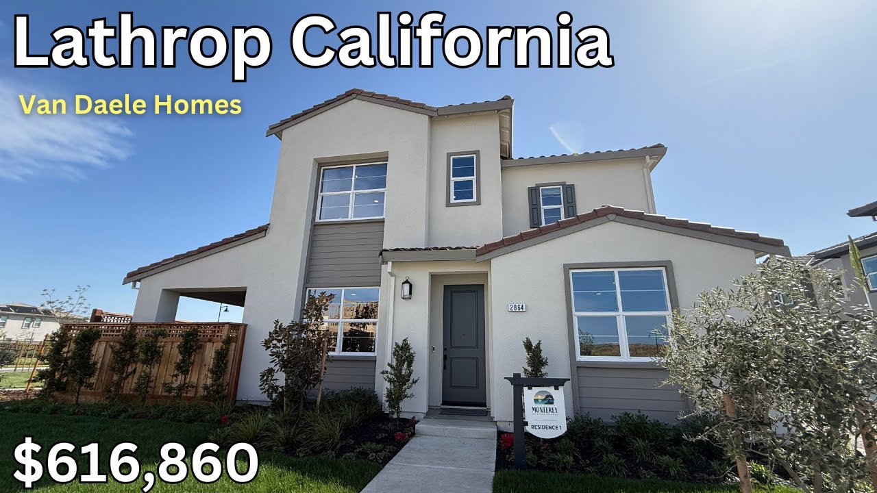 🏡Touring (lathrop houses for sale) at Van Daele Homes in Lathrop, CA: Monterey: Residence1. $616k