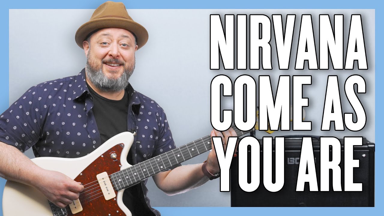 Урок игры на гитаре Nirvana Come As You Are + Обучающее видео