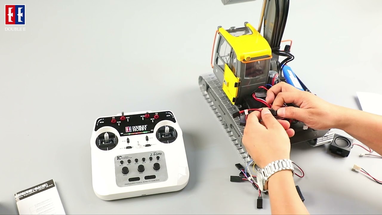Double E Hobby Electric Excavator Sound System Installation Video | S010-001