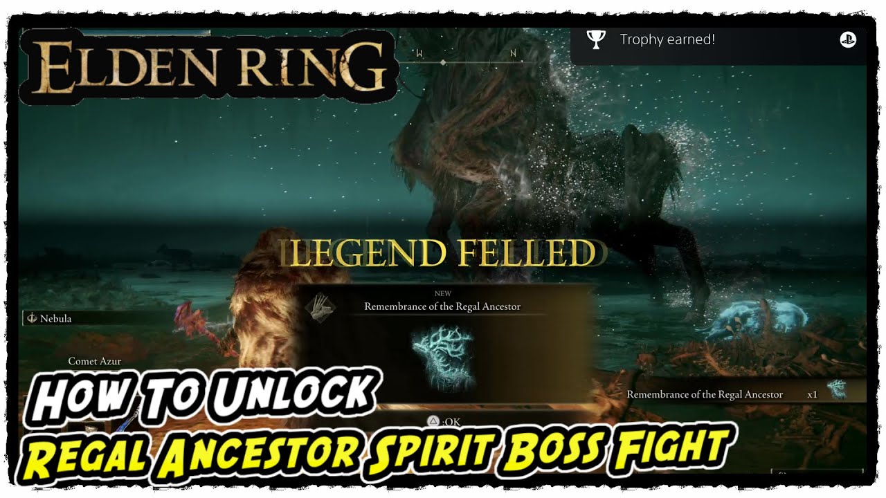 How to Unlock the Regal Ancestor Spirit Boss Fight in Elden Ring All 6 Flames to Light Siofra River