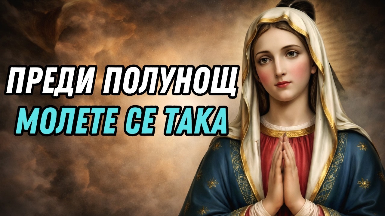 ПРЕДИ ПОЛУНОЩ, МАЙКАТА НА БОГ ЗАТВАРЯ ВСИЧКИ ВРАТИ НА ЗЛОТО — НАПРАВЕТЕ ТАЗИ МОЛИТВА