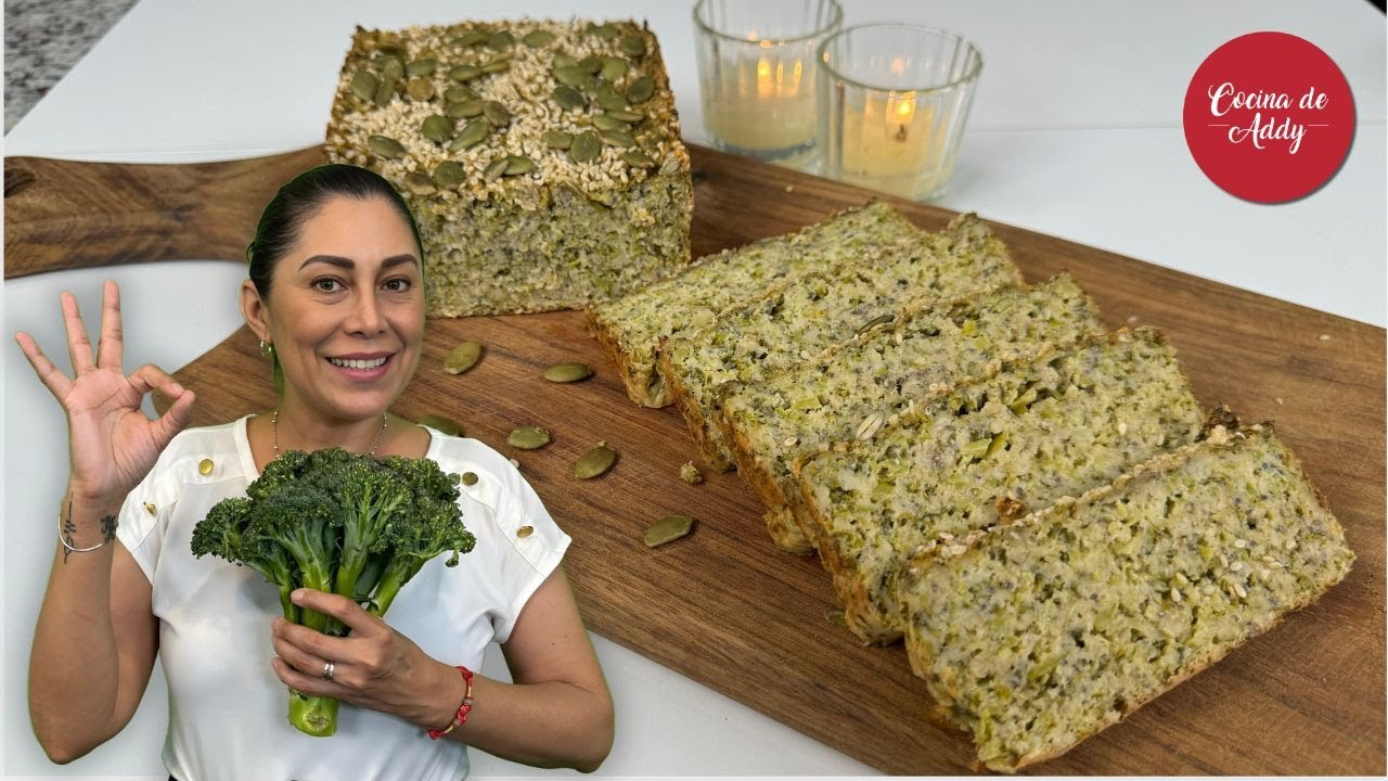 PAN DE BRÓCOLI Sin Harina. Evita suba Azúcar, Colesterol y Grasa abdominal. Menopausia Diabetes