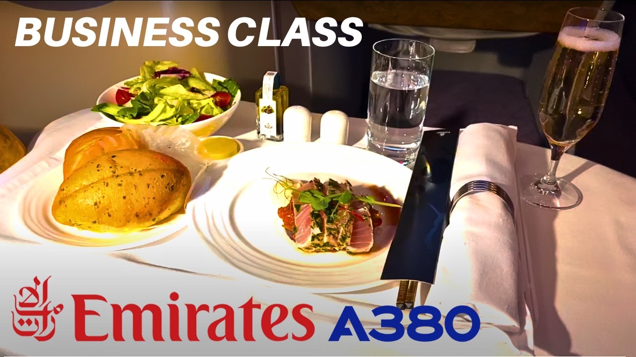 EMIRATES AIRBUS A380 (Business Class) | Seoul - Dubai | Flight Review