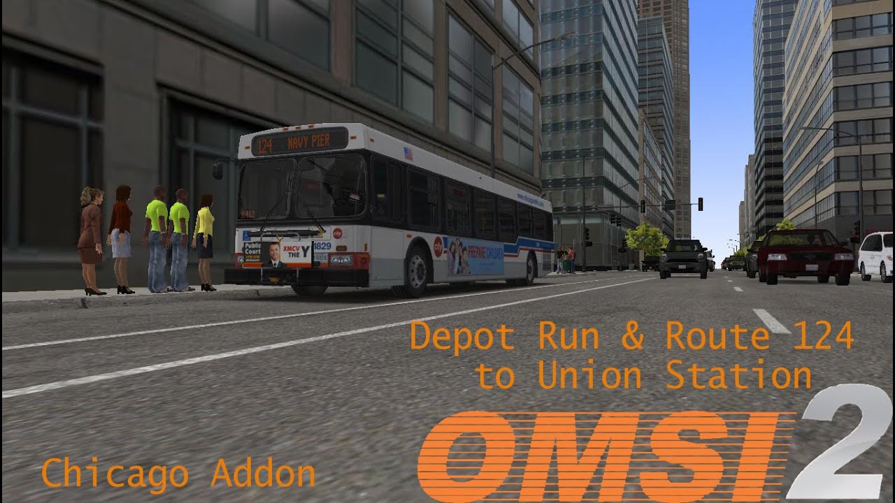 Omsi 2: Chicago Addon, Garage Run и Route 124 до Union Station