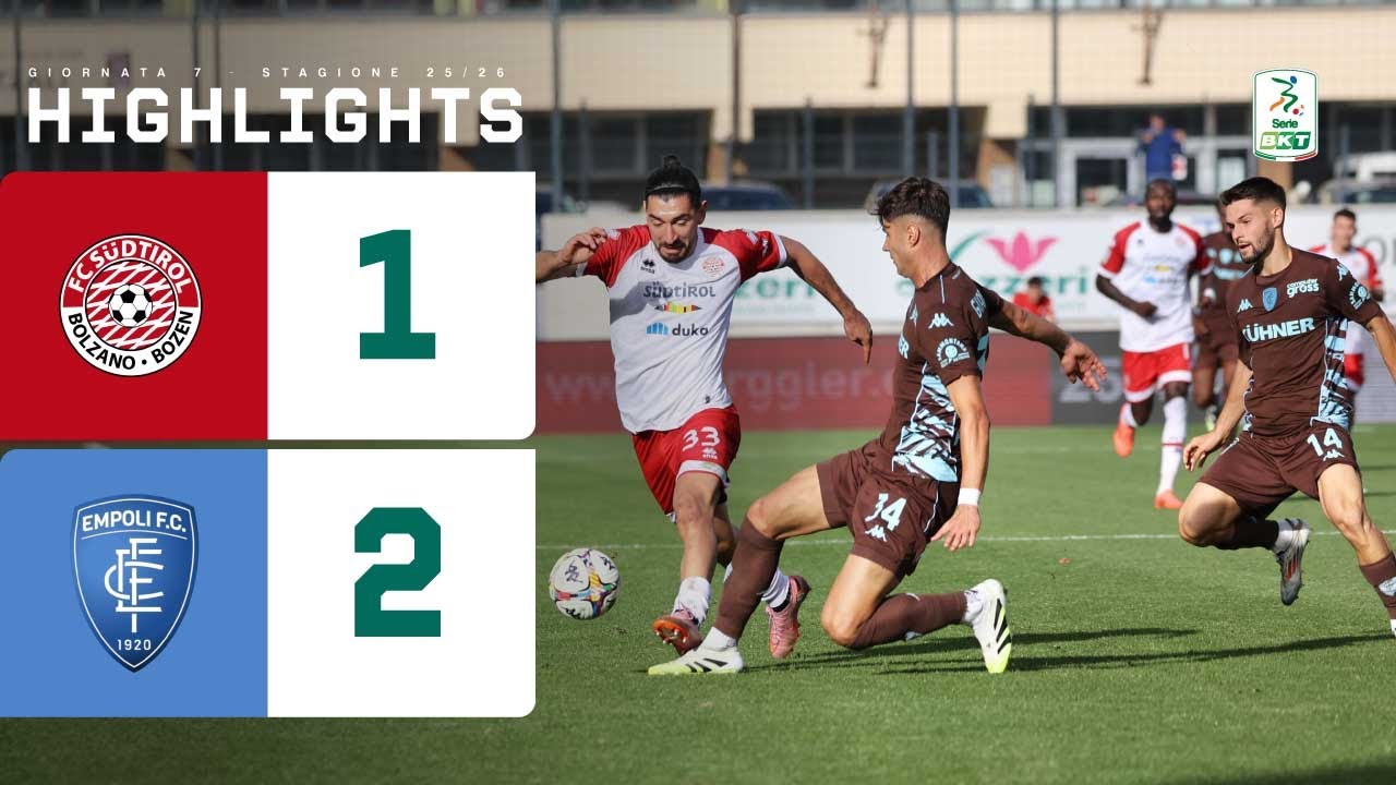 S&uuml;dtirol-Empoli 1-2 | Shpendi e Nasti piegano uno stoico S&uuml;dtirol al 96' | HIGHLIGHTS Serie BKT
