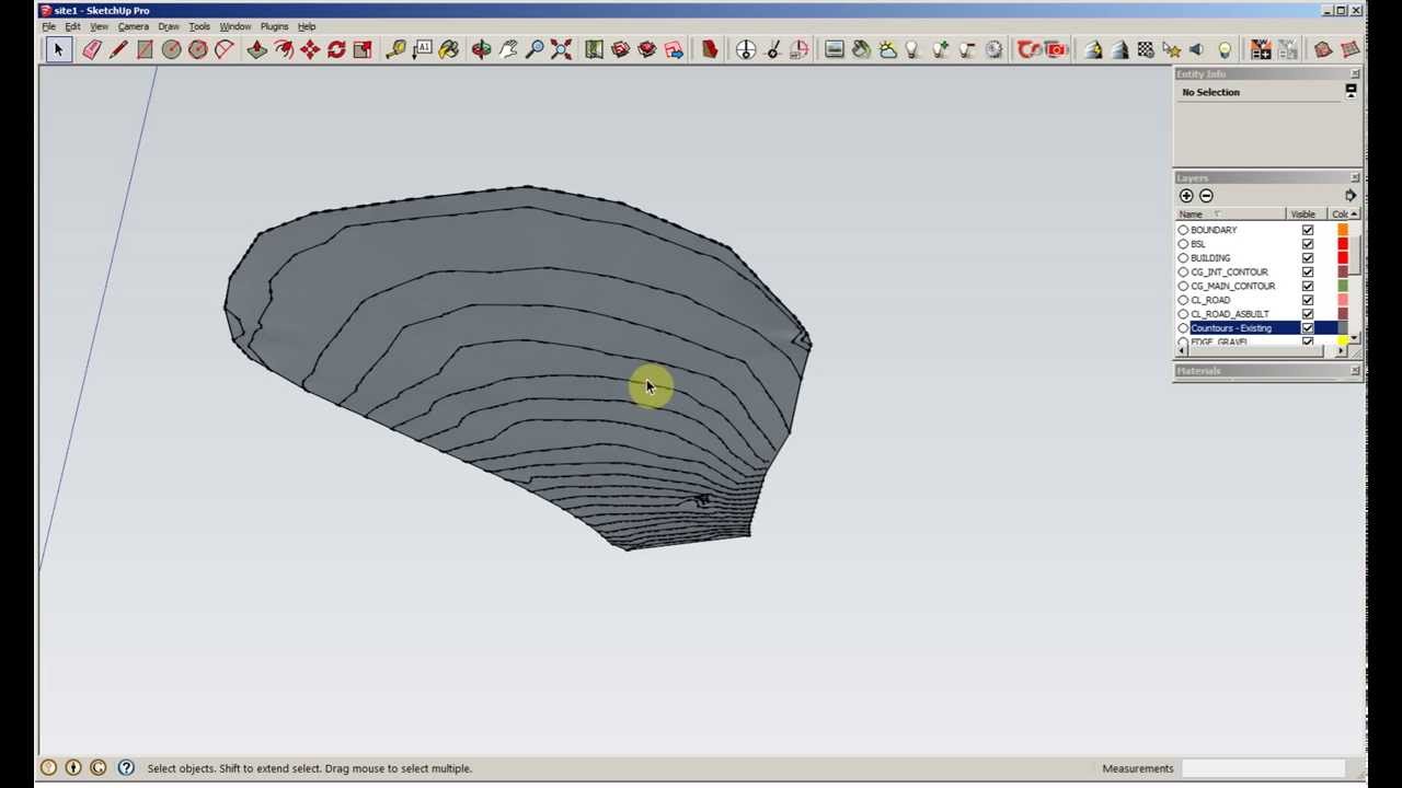 Site Modeling in Sketchup, part 1