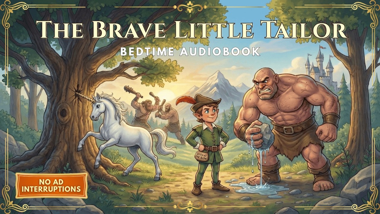 The Brave Little Tailor 🧵 Audiobook | Grimm’s Fairy Tales for Children | 7 Min Bedtime Story