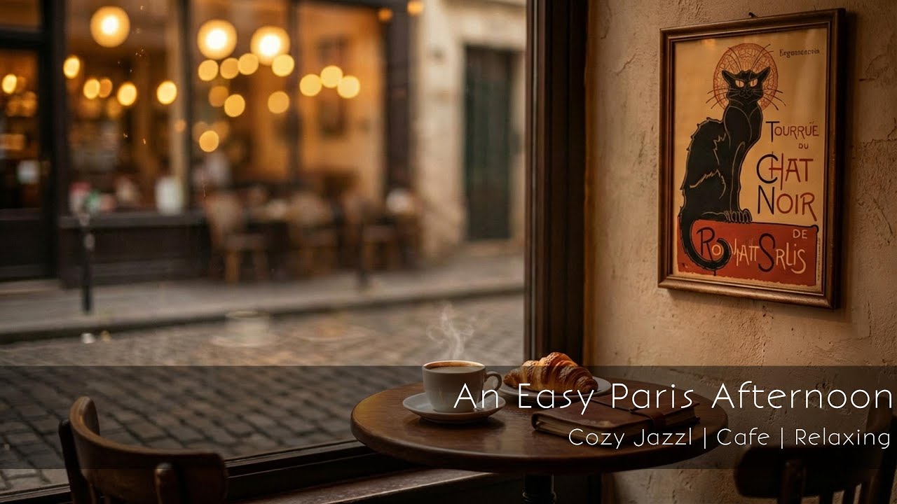 French Cafe Jazz Music | An Easy Paris Afternoon☕ | Cozy Swing for Morning Coffee