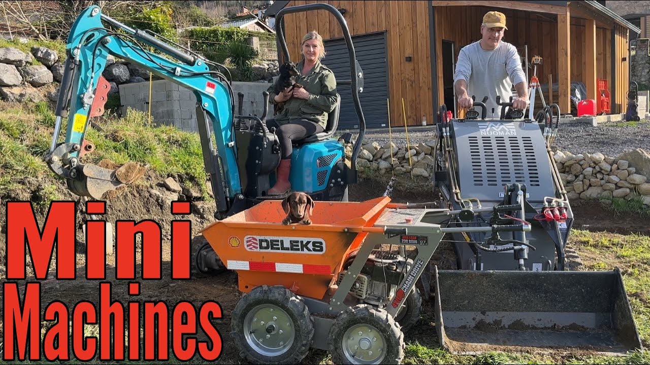 Rise of the Mini Machines | Footings for Retaining Wall