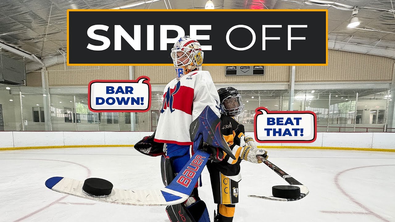 Snipe Off | KVG vs. An 8 Year Old Hockey Prodigy 🏒🎯