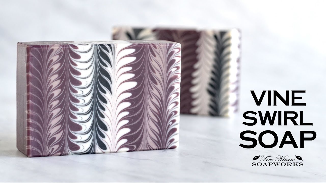 Budding Vine Swirl Cold Process Soap (Technique Video #30)
