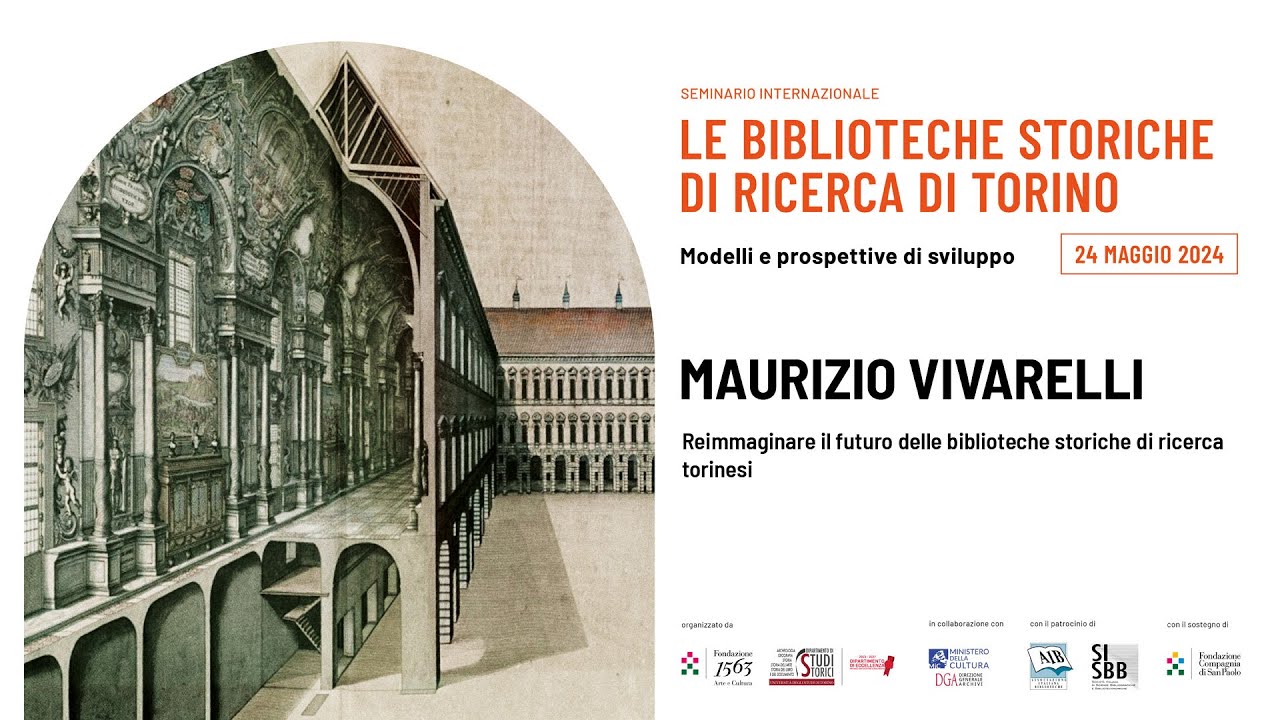 Vivarelli, Reimmaginare il futuro delle biblioteche storiche di ricerca torinesi