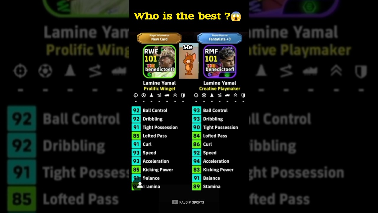 Lamine Yamal Best POTW CARD in efootball 2026🔥 Best Training Card ? 