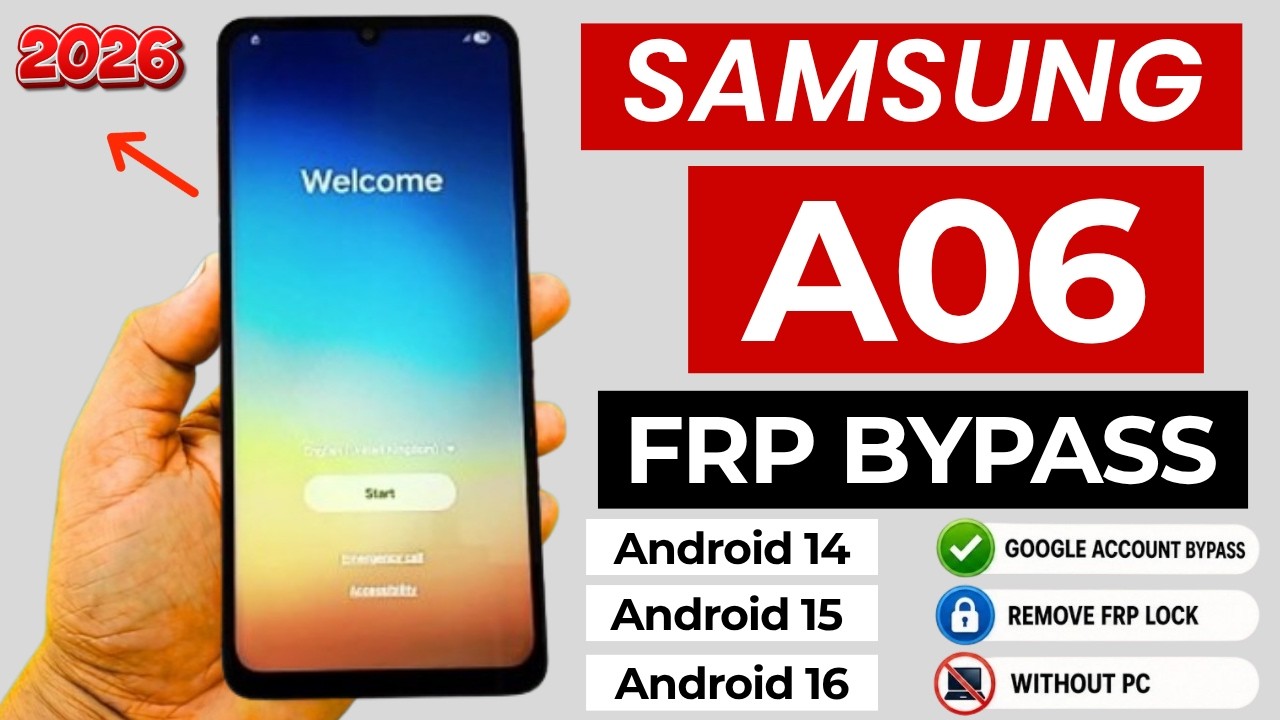 Samsung A06 Google/FRP Bypass 2026🔥Android 14/15/16 | How To Unlock Samsung A06 Without Pc