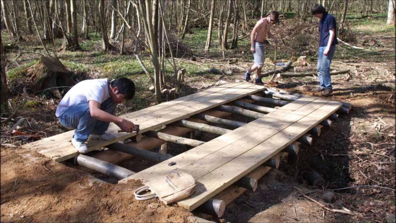 Building a Log Bridge - GoPro Timelapse