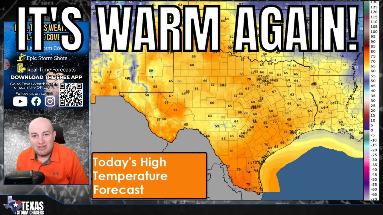 Texas Weather Roundup: February Warm-Up, East Texas Rain Chances