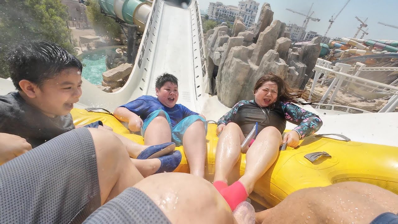 EXCITING FALCON FALAJ RIDE @ YAS WATER WORLD