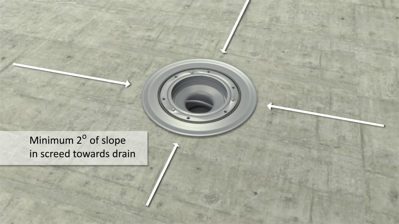 Установка и монтаж душевого лотка Pestan Confluo Standard Drain Installation