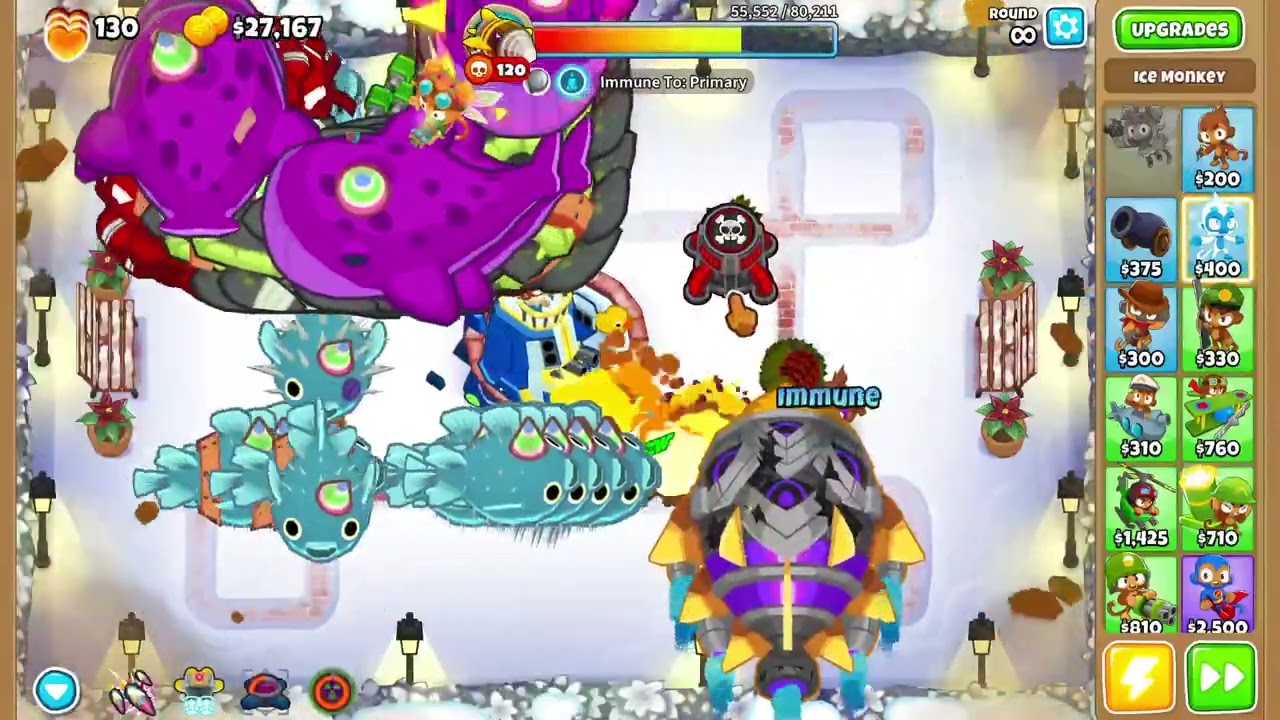 Boss Rush: Dreadbloon Winter Park 160 Pops