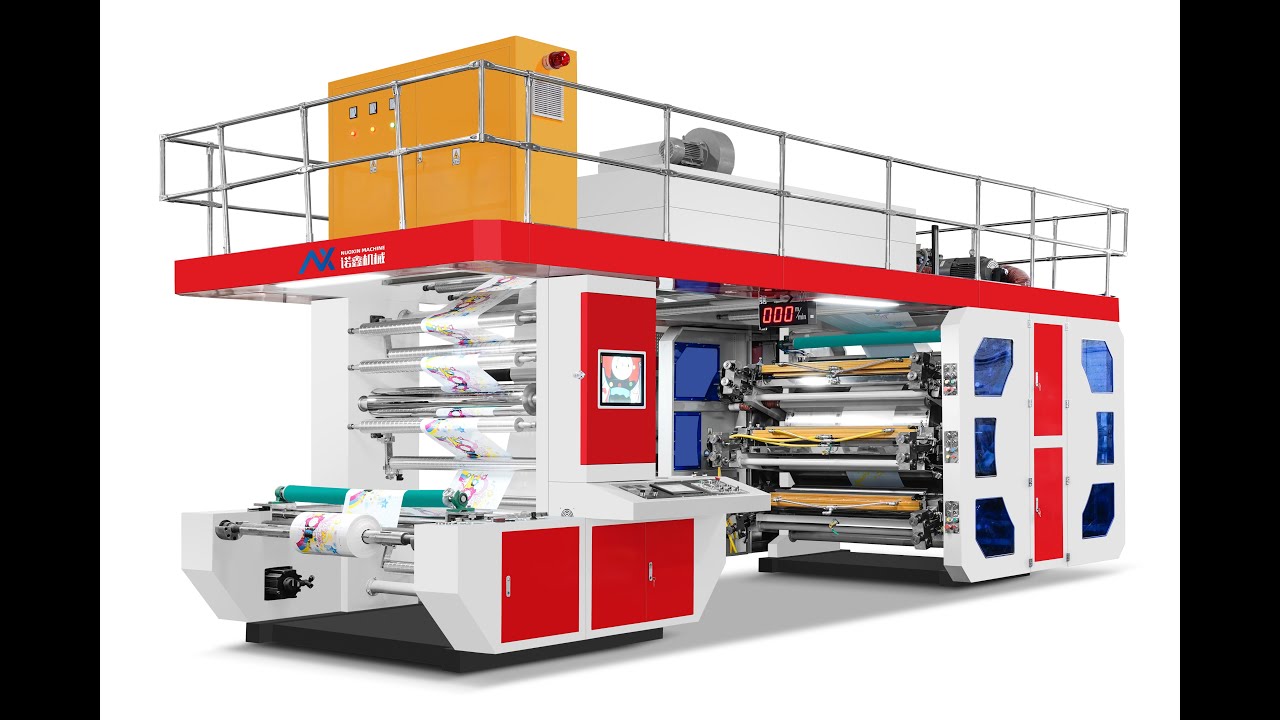 center drum type flexographic printing machine (fully motorized)