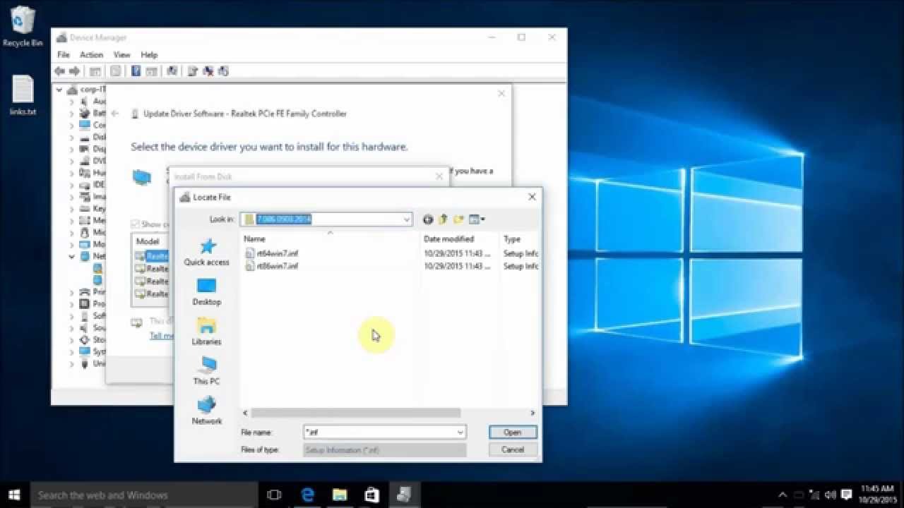How To: Install a Windows 10 Driver using an INF File