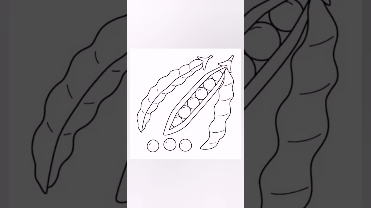 Easy To Draw A Green Bean|#art#artist#artwork#easy#greenbean#drawing#drawingtutorial#viral#viralvide
