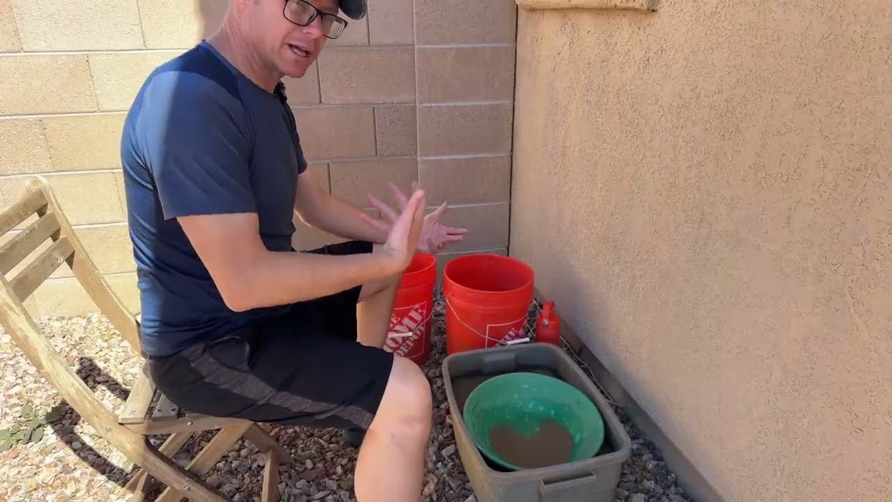 Live! Gold Panning in Southern Arizona with me Keith