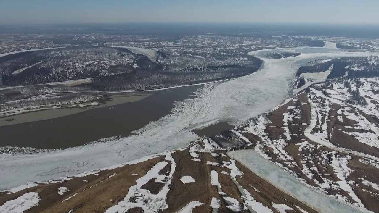 р. Обь 11.04.2017 в створе перехода