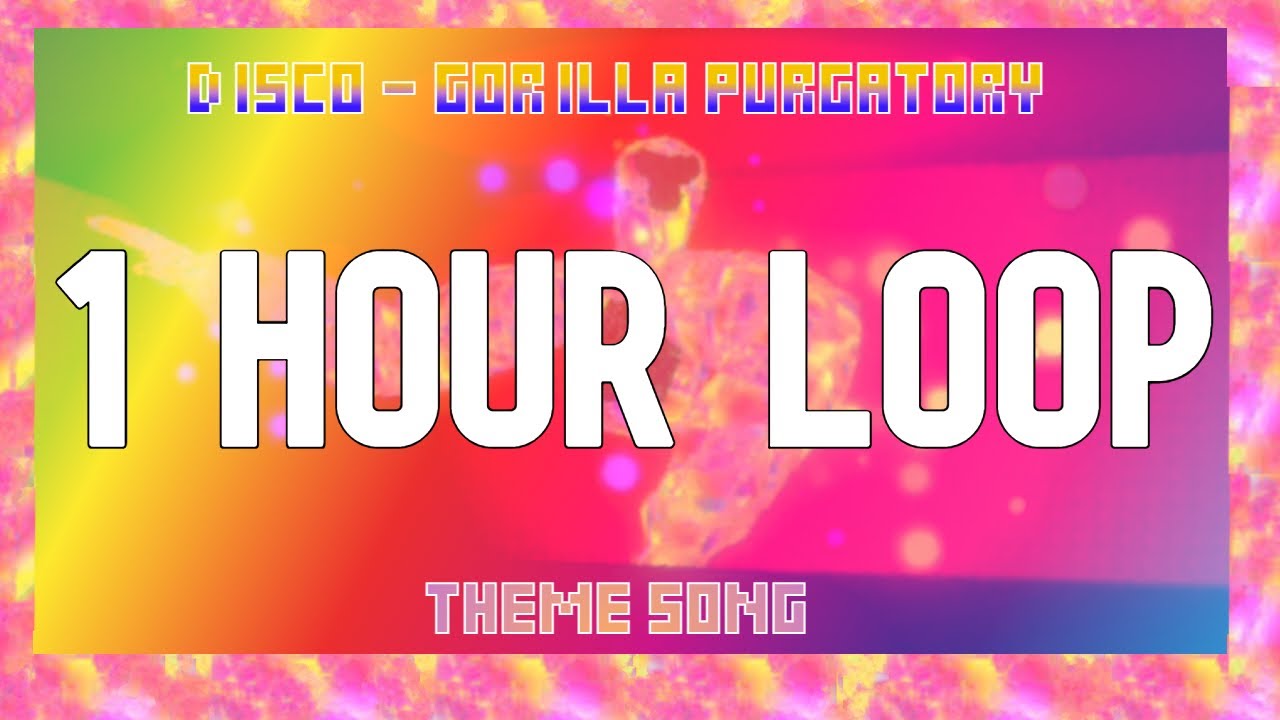 DISCO - GORILLA PURGATORY MUSIC VISUALIZER THEME SONG OST (1 HOUR LOOP)