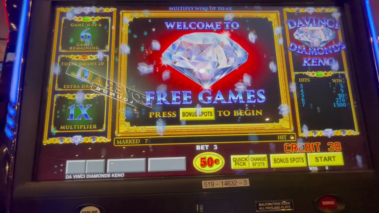 How I Hit DaVinci Diamond Keno 7/7 Winning Numbers!