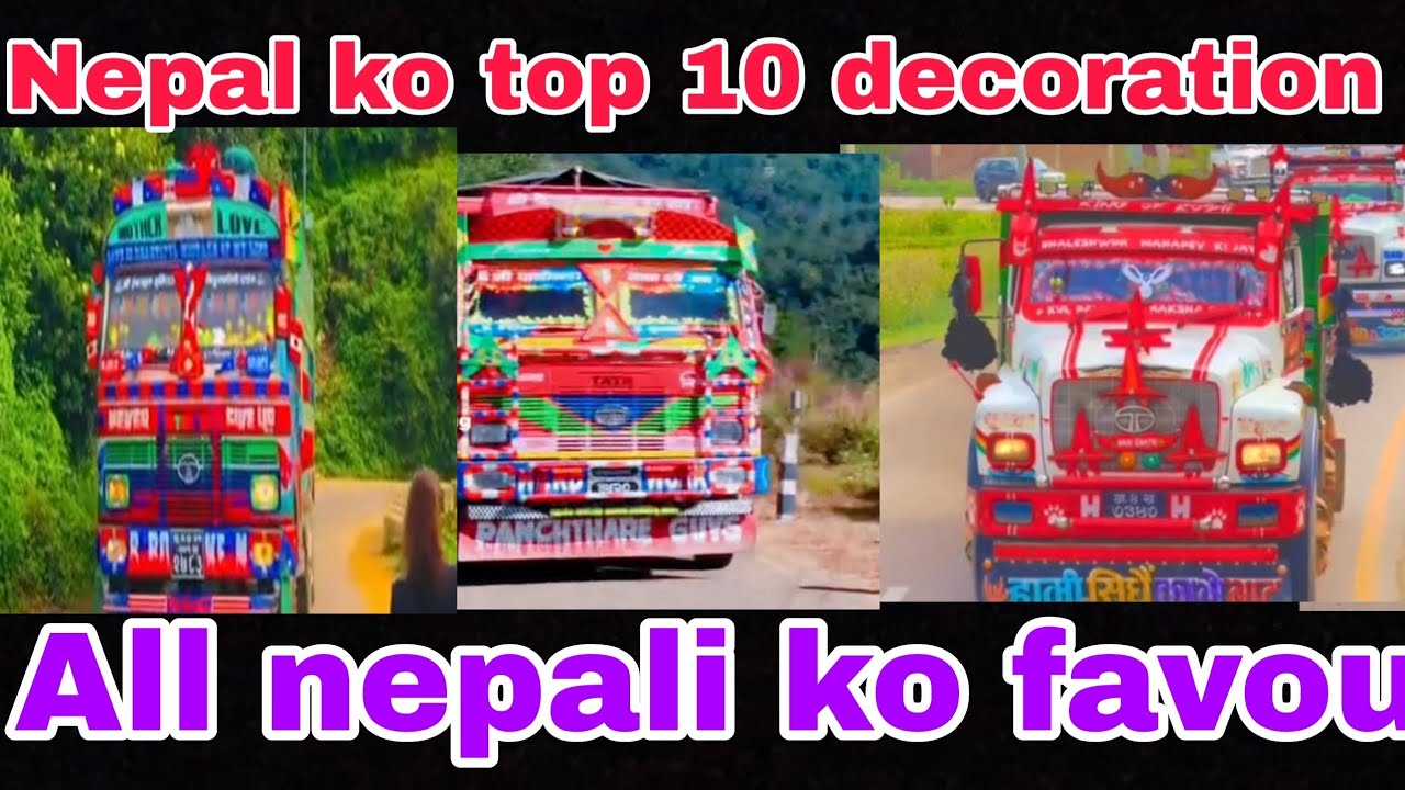 Nepal ko top 10  decoration  gade and All nepali 🇳🇵favourites 😍//tiffer vido
