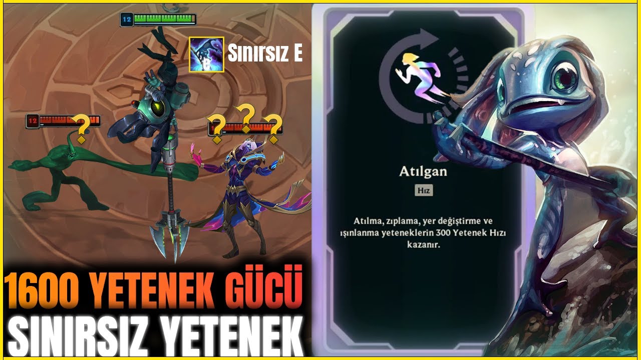 Sınırsız Yetenek ve 1600 Ap Fizz (Zıpladığımız Ölüyor)┃LOL ARENA MODU