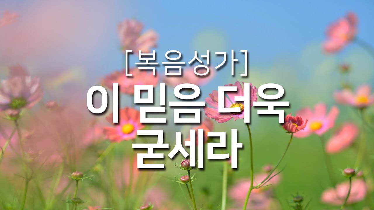 [복음성가연속듣기] 이 믿음 더욱 굳세라_하루찬양, 복음성가, 은혜찬양연속듣기, 은혜찬양