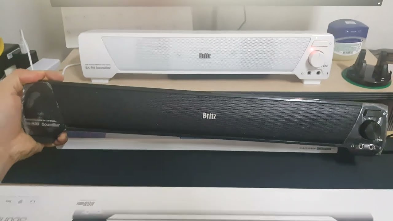 (유일한TV) 브리츠 BA-R9 화이트 사운드바 구매~! (검은색과 비교)