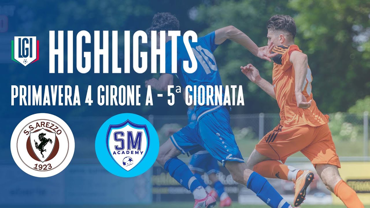 Highlights Arezzo-San Marino Academy Primavera 4, 5^ giornata stagione 2023-24