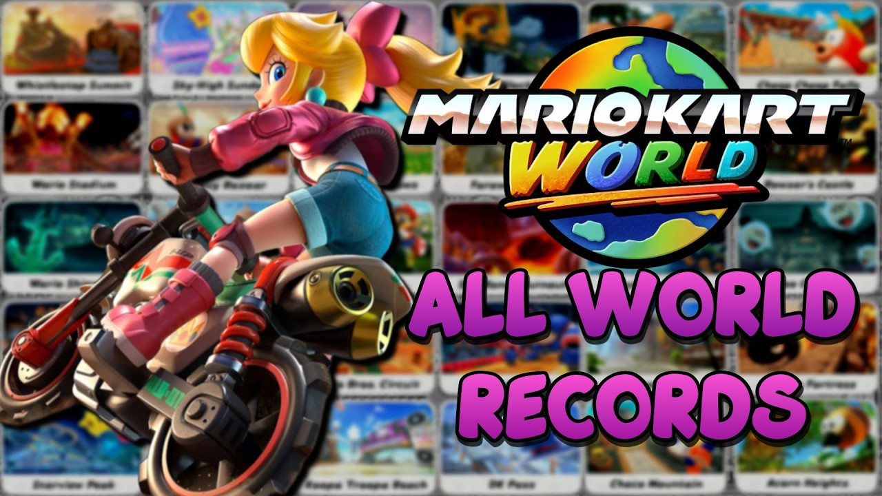 I React to ALL the World Records in Mario Kart World