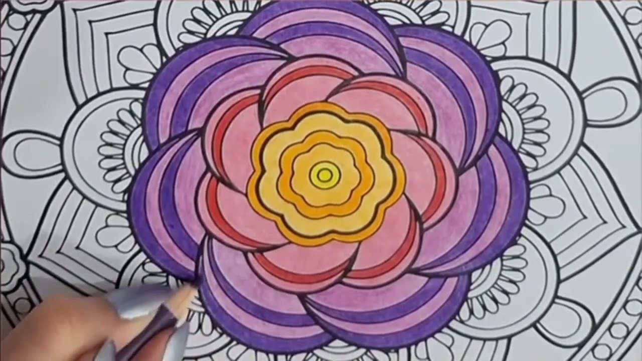 Mindful Mandala Coloring: Colors That Heal & Calm– Relax & Create stress relief  - #ARTINA #sketch