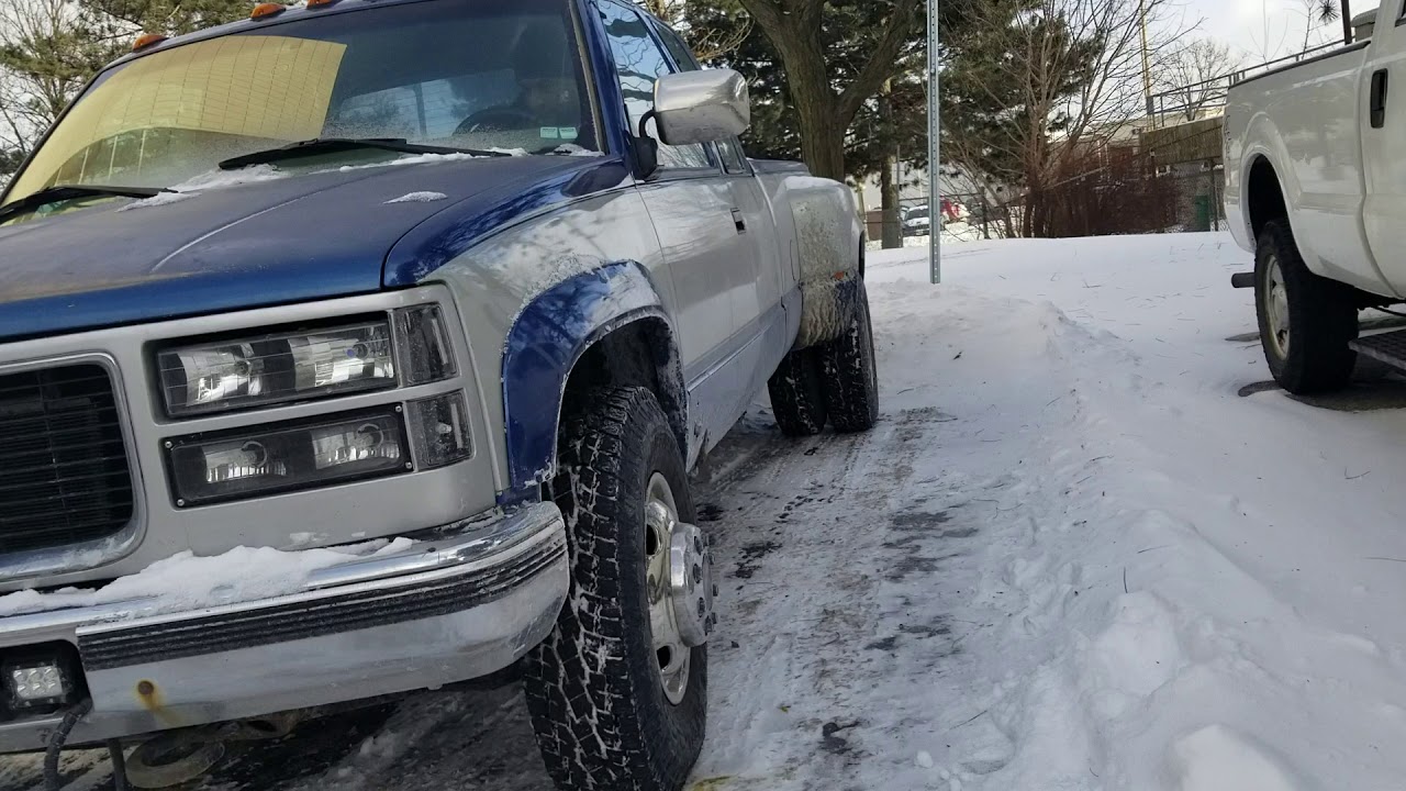 1998 GMC Sierra -26c 6.5 cold start, Detroit diesel barely start, locked up vac pump