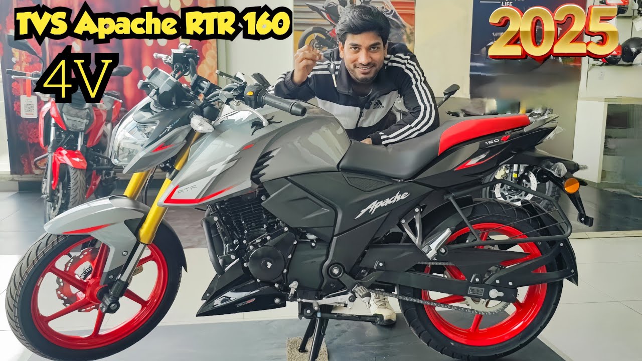 NEW 2025 Apache RTR 160 4V Review | price, mileage, top speed |  Apache RTR 160 4v