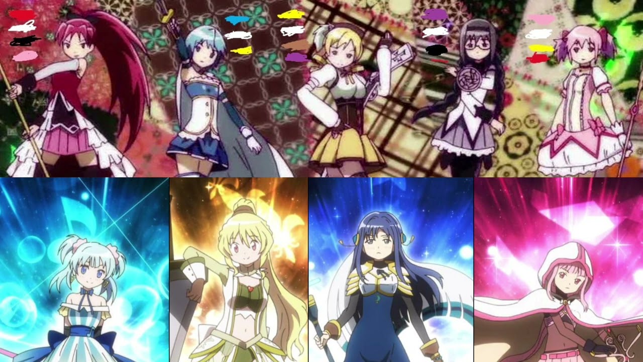Holy quintet x fata Magia mashup||madoka magia X Magia record