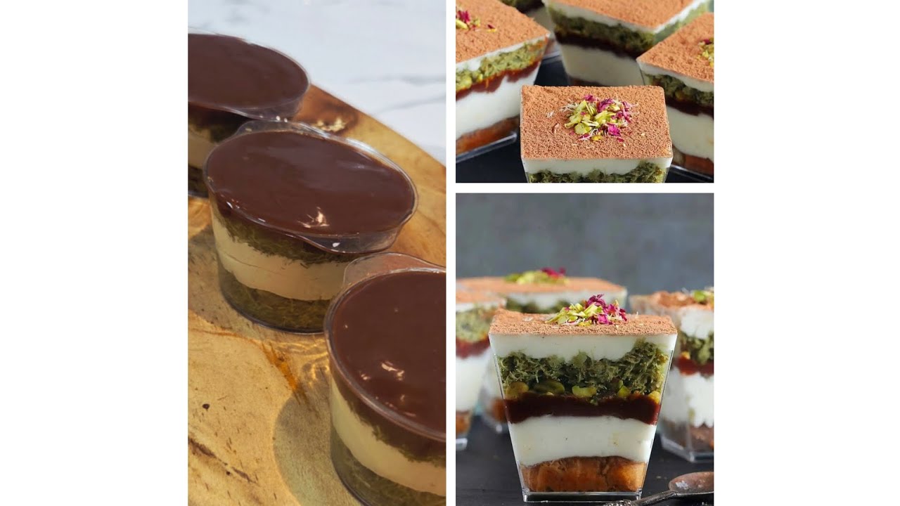 Easy pistachio kunafa chocolate cups / No bake pistachio kunafa chocolate  #pistachiokunafachocolate