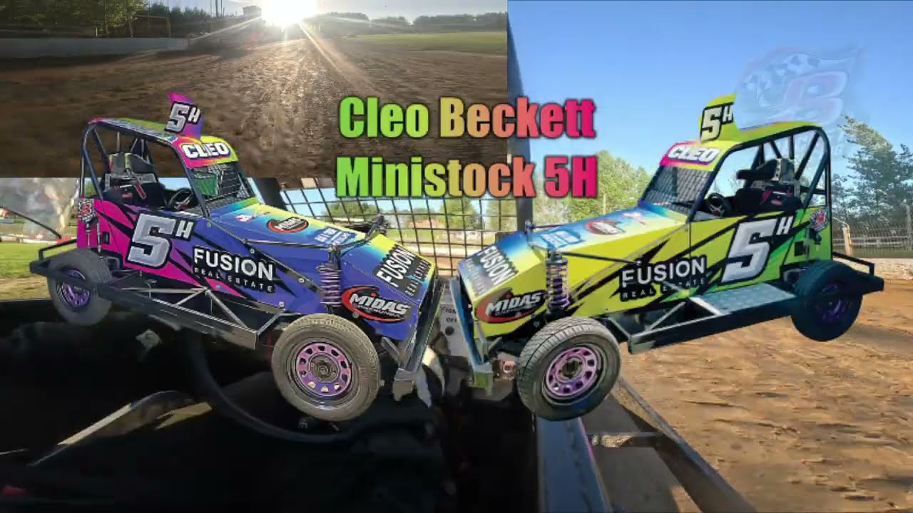 Beckett Racing Cleo Beckett Ministock 5h Race 2 Huntly Speedway Open Wheel & TWS Saloon 31.1.2026