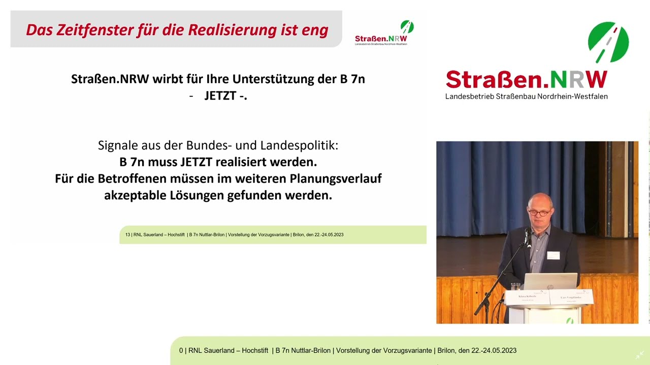 B7n: Öffentliche Vorstellung zur Vorzugsvariante
