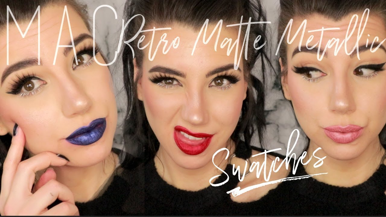 MAC RETRO MATTE METALLIC SWATCHES | MSQUINNFACE