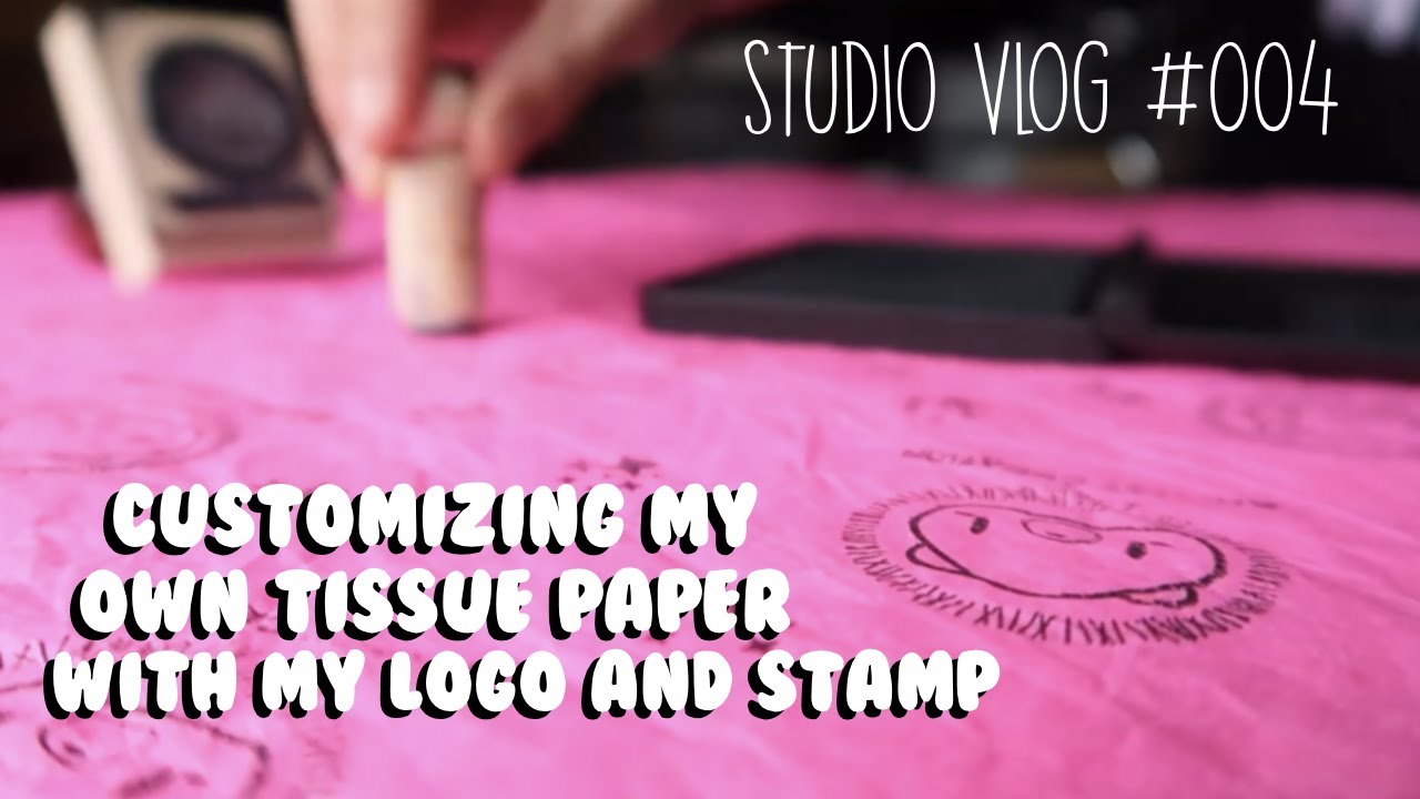 Studio Vlog #004 | How I Custom My Own Tissue Paper For My Small Business