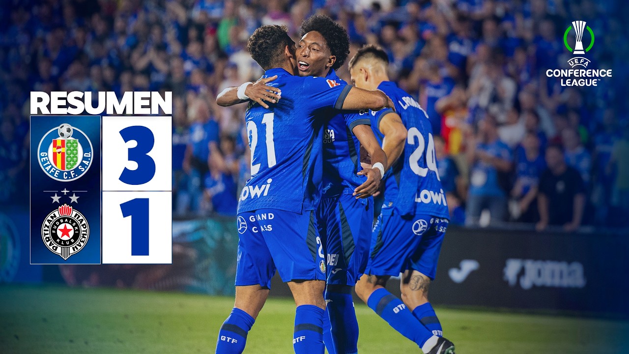 ⚽ GETAFE C.F. 3-1 FK PARTIZ&Aacute;N | RESUMEN IDA | PREVIA UEFA CONFERENCE LEAGUE