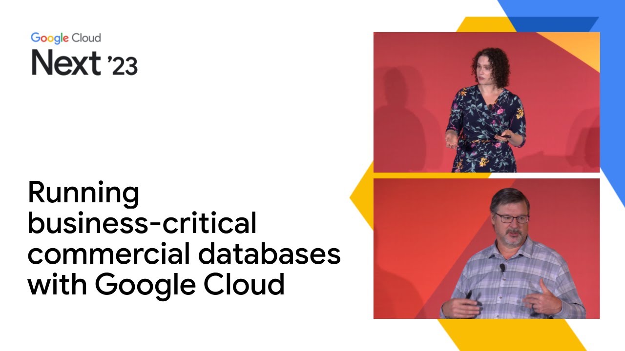 Running business-critical commercial databases with Google Cloud