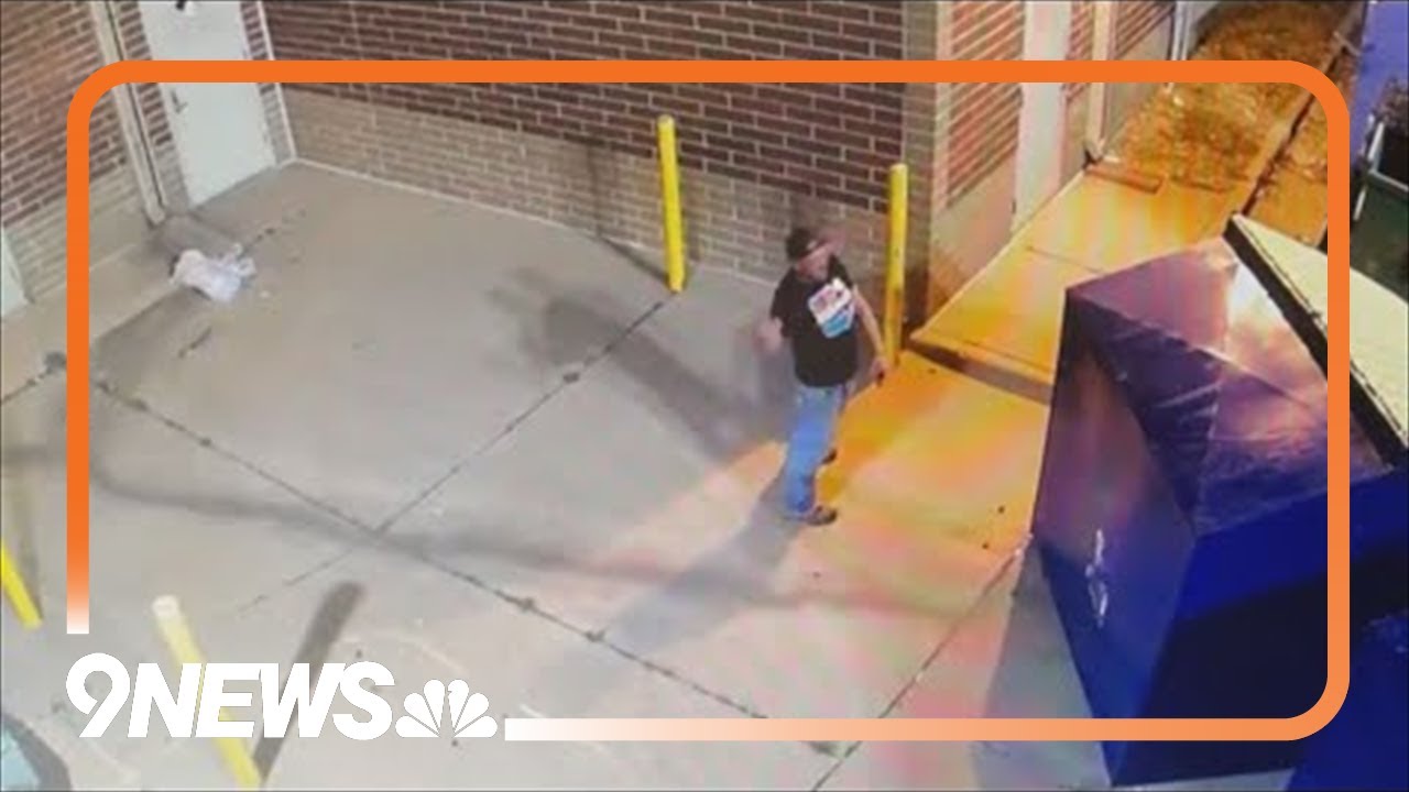 Arvada Police release video of suspect accused of setting fire to 11 dumpsters