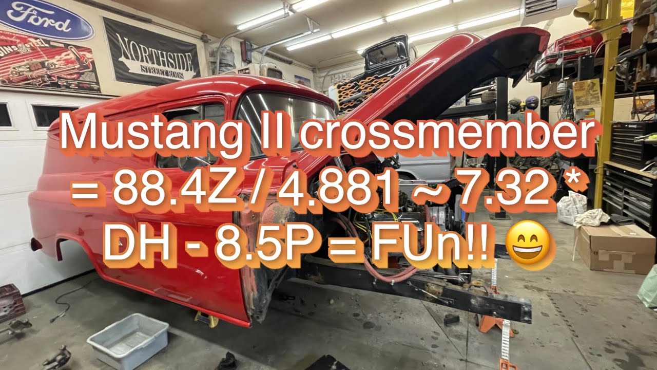 Hot Rod Road Trip Episode 9 - 56 Chevy Panel Truck Mustang II crossmember 
